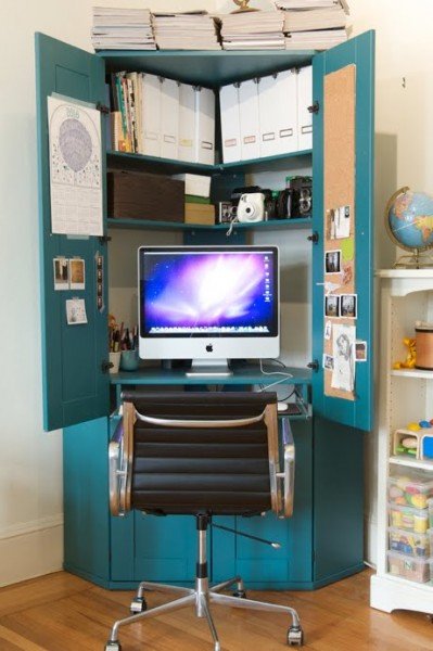 turn-cabinet-into-a-mini-home-office-1